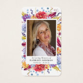 Succulents Photo Memorial Prayer Kaart (Voorkant)