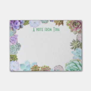 Succulents Post-it-notitiepad Post-it® Notes