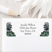 Succulents Return Address Label (Insitu)