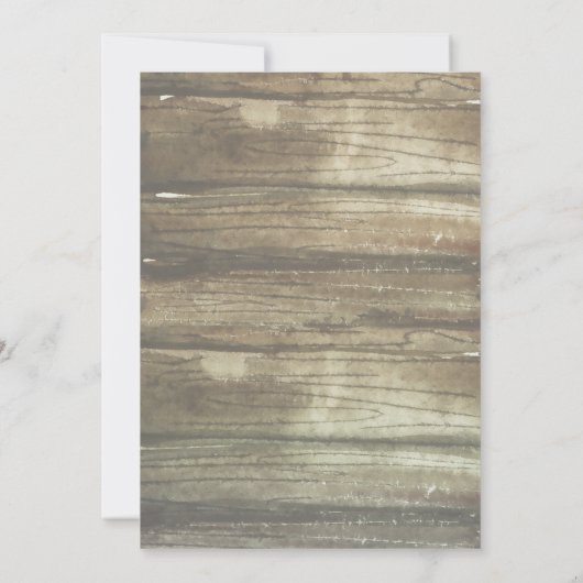 Succulents Rustic Mason Jars | Greenery Wedding Kaart (Achterkant)