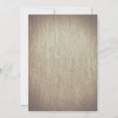  Succulents Rustic Wood Birthday Party Kaart (Achterkant)