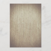 Succulents Rustic Wood Wedding Details Informatiekaartje (Achterkant)