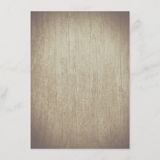 Succulents Rustic Wood Wedding Details Informatiekaartje (Achterkant)