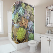 Succulents Shower Curtain Douchegordijn (In situ)