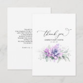 Succulents Silver Greenery Baby shower Hartelijk d Bedankkaart (Voorkant / Achterkant)