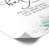 Succulents Silver Greenery Mam-osa Bar Sign Poster (Hoek)