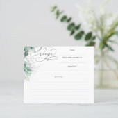 Succulents Silver Greenery Vrijgezellenfeest Recip (Staand voorkant)