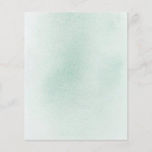 Succulents Silver Greenery Wedding Menu (Achterkant)