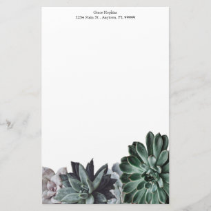 Succulents Specialized Stationery Briefpapier