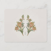 Succulents Trouwinformatie Kaart Vintage (Achterkant)