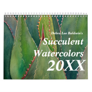 Succulents Waterverf kalender 2012