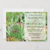 Succulents Wedding Invitation Kaart (Voorkant)