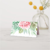 Succulents Wedding Plaatskaartje (Achterkant)