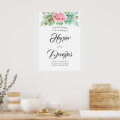 Succulents Wedding Welcome Sign Poster (Keuken)