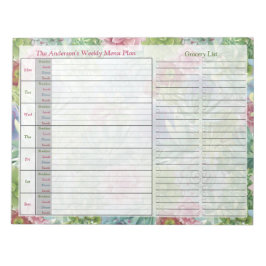 Succulents Weekly Personalized Notitieblok Menu Pl