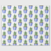 Succulerend in poladot cadeaupapier (Vlak)