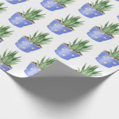 Succulerend in poladot cadeaupapier (Hoek)