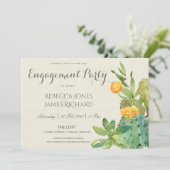 SUCCULT CACTUS FLORAL GARDEN VERLOVING KAART (Staand voorkant)