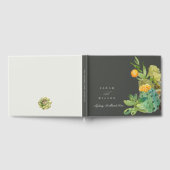 SUCCULT CACTUS FLORAL GARDEN WATERVERF MONOGRAM GASTENBOEK (Volledig)