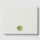 SUCCULT CACTUS FLORAL GARDEN WATERVERF MONOGRAM GASTENBOEK (Achterkant)