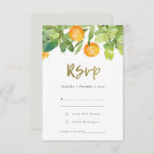 SUCCULT CACTUS FLORAL GARDEN WATERVERF RSVP (Voorkant / Achterkant)