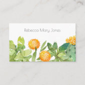 SUCCULT CACTUS FLORAL GARDEN WATERVERF VISITEKAARTJE (Voorkant)