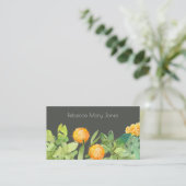 SUCCULT CACTUS FLORAL GARDEN WATERVERF VISITEKAARTJE (Staand voorkant)