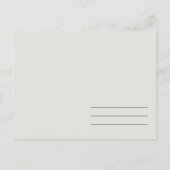 SUCCULT CACTUS FLORAL WATERVERF BEWAREN DE DATUM AANKONDIGINGSKAART (Achterkant)