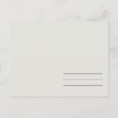 SUCCULT CACTUS FLORAL WATERVERF BEWAREN DE DATUM AANKONDIGINGSKAART (Achterkant)