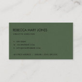 SUCCULT CACTUS ORANJE FLORALE WATERVERF VISITEKAARTJE (Achterkant)