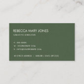 SUCCULT CACTUS ORANJE FLORALE WATERVERF VISITEKAARTJE (Achterkant)