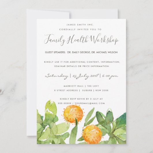 SUCCULT CACTUS WATERVERF SEMINAR WORKSHOP EVAL KAART (Voorkant)