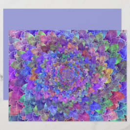 Succulte Abstracte Kunst Floral Paars Kleurrijk