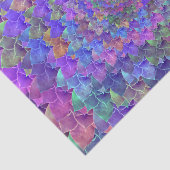 Succulte Abstracte Kunst Floral Paars Kleurrijk Tissuepapier (Detail)