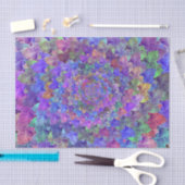 Succulte Abstracte Kunst Floral Paars Kleurrijk Tissuepapier (Craft)