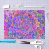 Succulte Abstracte Kunst Paarse Floral Colorful Tissuepapier (Craft)