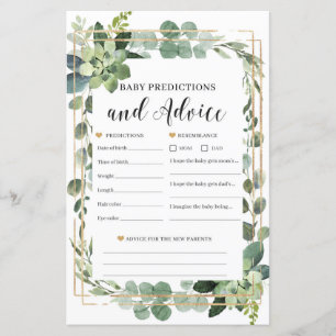 Succulte Baby voorspellingen en baby