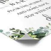 Succulte bloemen eucalyptus mam-osa barteken poster (Hoek)