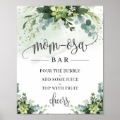 Succulte bloemen eucalyptus mam-osa barteken poster (Voorkant)