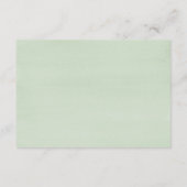 Succulte Green and Paars Wedding Reception Informatiekaartje (Achterkant)