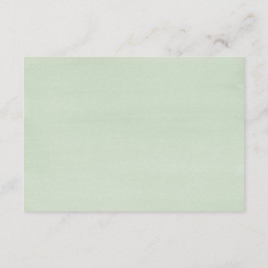 Succulte Green and Paars Wedding Reception Informatiekaartje (Achterkant)