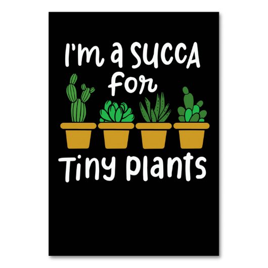 Succulte kleine Planten Kaart (Voorkant)