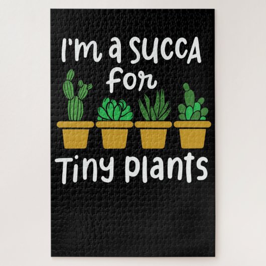 Succulte kleine Planten Legpuzzel (Verticaal)