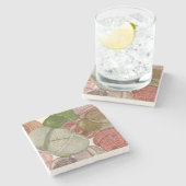 Succulte levende stenen (lithoppen) onderzetter (Zijkant)