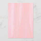 Succulte roze finale bruiloft details informatiekaartje (Achterkant)