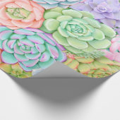 Succulte Waterverf kleurrijke pasta blij Cadeaupapier (Hoek)