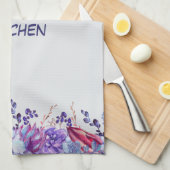 Succulte Waterverven waar ik van hou, mama Theedoek (Quarter Fold)