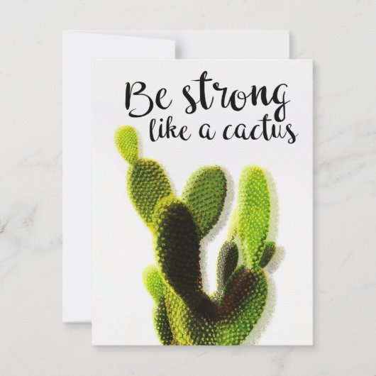 Succulturen zijn sterk bedankkaart (Voorkant)