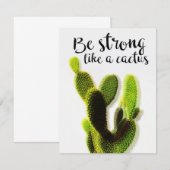 Succulturen zijn sterk bedankkaart (Voorkant / Achterkant)