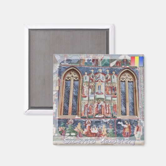 Sucevita klooster magneet (Voorkant / Achterkant)